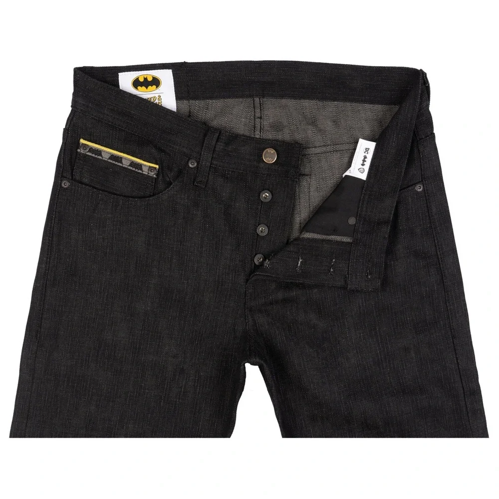 Naked & Famous Easy Guy Batman Dark Knight Selvedge RARE Collectible NWT Size 44 - Picture 1 of 14